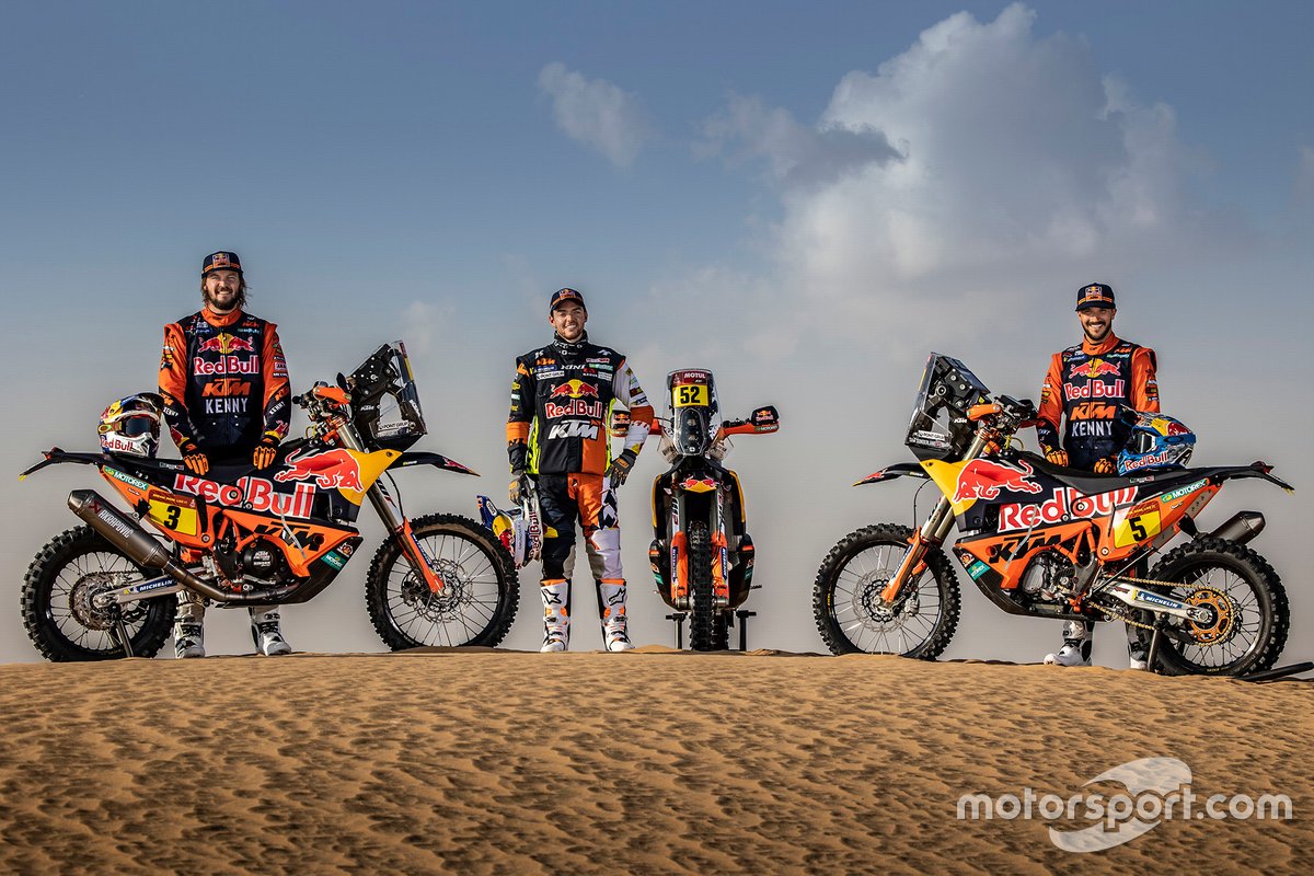 Toby Price, Sam Sunderland, Matthias Walkner, Red Bull KTM Factory Racing