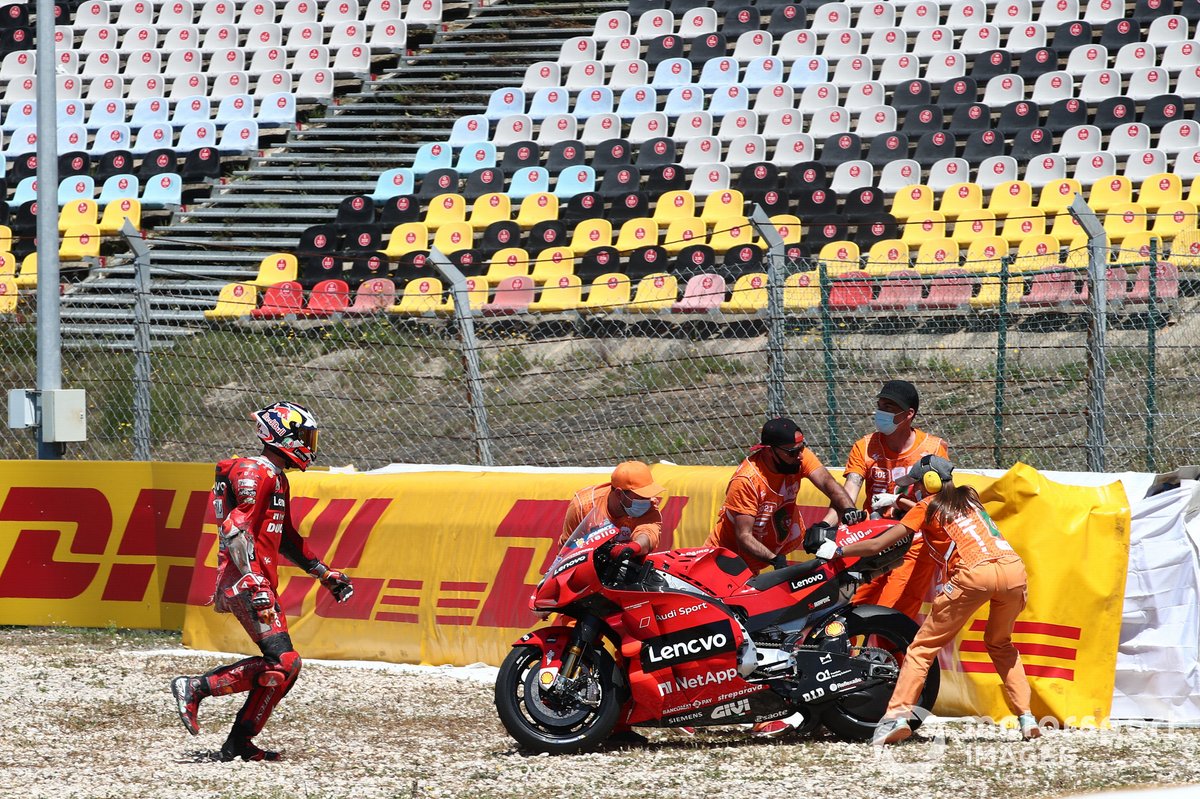 Jack Miller, Ducati Team crash