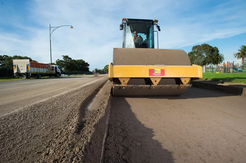 Les travaux aux virages 9 et 10