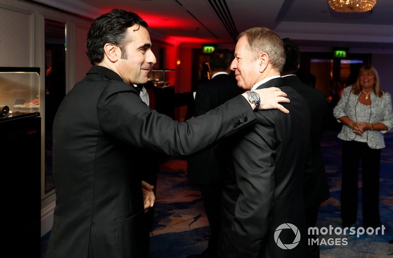 Dario Franchitti con Martin Brundle