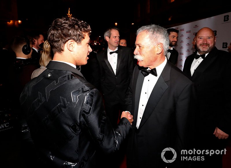 Lando Norris, McLaren, Chase Carey, Presidente de Fórmula 1