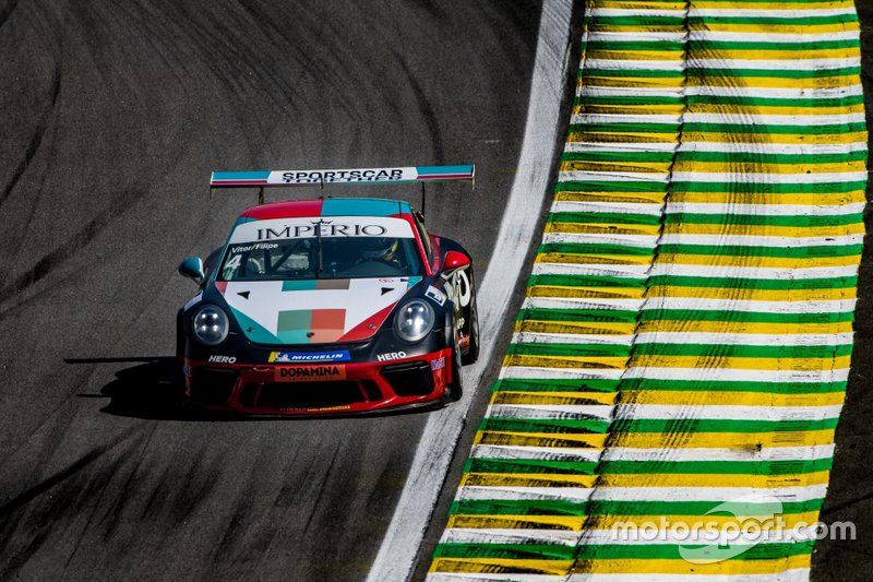 A saga dos irmãos Vitor e Felipe Baptista na corrida final da Porsche em Interlagos