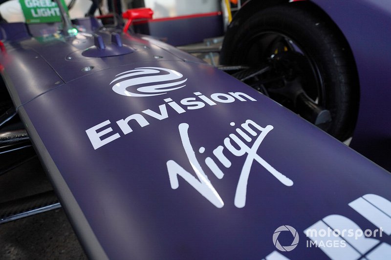 The front of the Envision Virgin Racing, Audi e-tron FE06