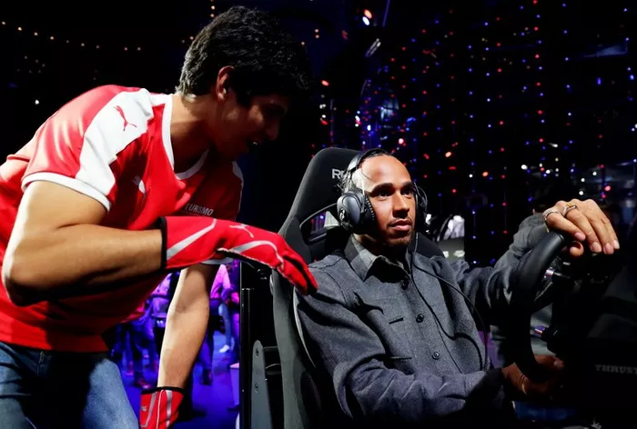 Lewis Hamilton e Igor Fraga