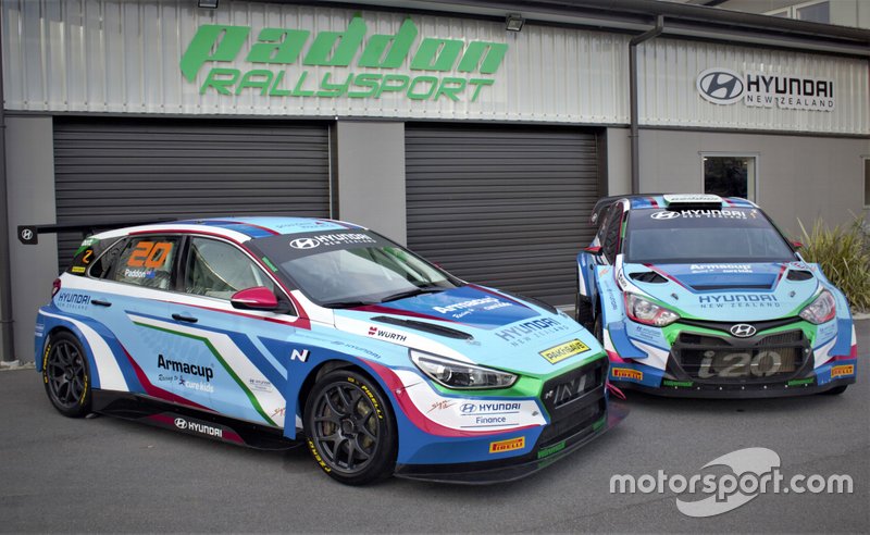 Paddon Rallysport Group Hyundai i30 TCR and Hyundai i20 AP4