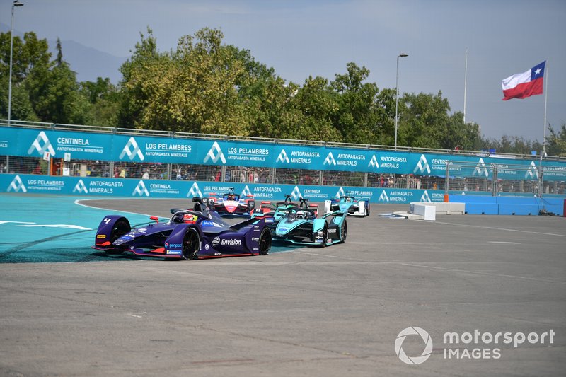 Robin Frijns, Virgin Racing, Audi e-tron FE06 Mitch Evans, Jaguar Racing, Jaguar I-Type 4, James Calado, Jaguar Racing, Jaguar I-Type 4