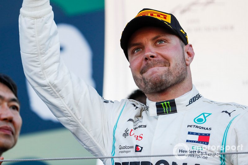 Valtteri Bottas, Mercedes AMG F1, 1st position, on the podium