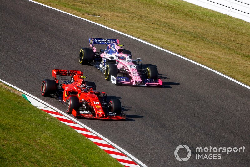 Charles Leclerc, Ferrari SF90, Lance Stroll, Racing Point RP19