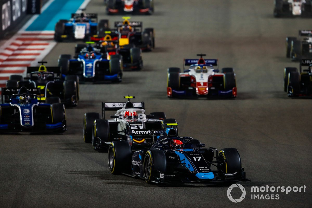 Marcus Armstrong, Dams, Ralph Boschung, Campos Racing, Guanyu Zhou, Uni-Virtuosi Racing