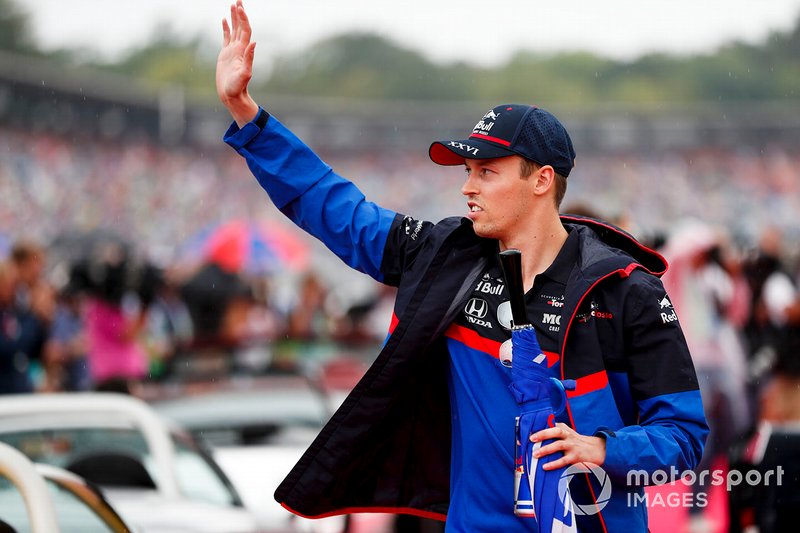 Daniil Kvyat, Toro Rosso, durante la drivers parade