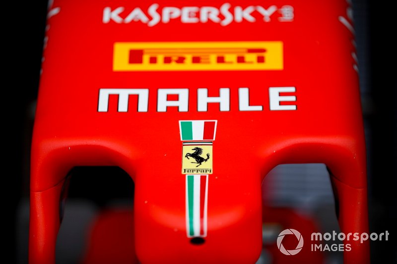 The nose of the Ferrari SF90