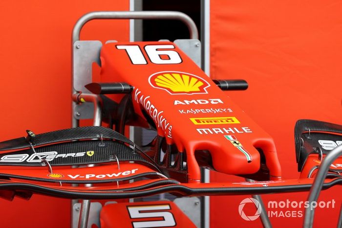 Morros y alerones delanteros del Ferrari SF90