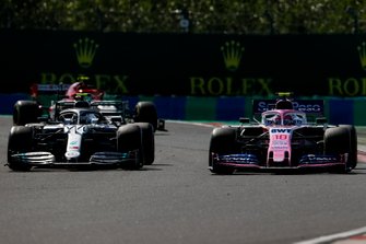 Valtteri Bottas, Mercedes AMG W10, Lance Stroll, Racing Point RP19