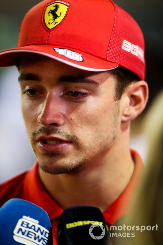 Pole sitter Charles Leclerc, Ferrari