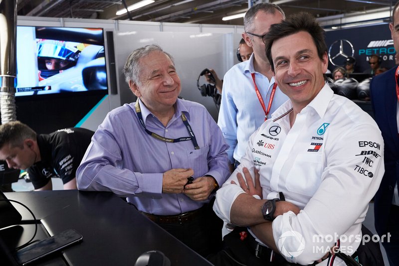 Президент FIA Жан Тодт и руководитель Mercedes AMG F1 Тото Вольф