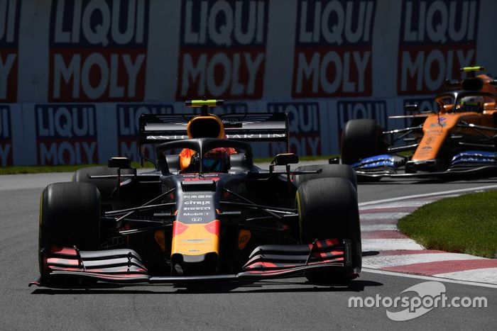Pierre Gasly, Red Bull Racing RB15, Lando Norris, McLaren MCL34
