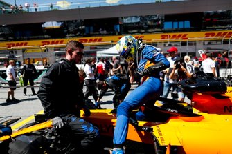 Lando Norris, McLaren, on the grid