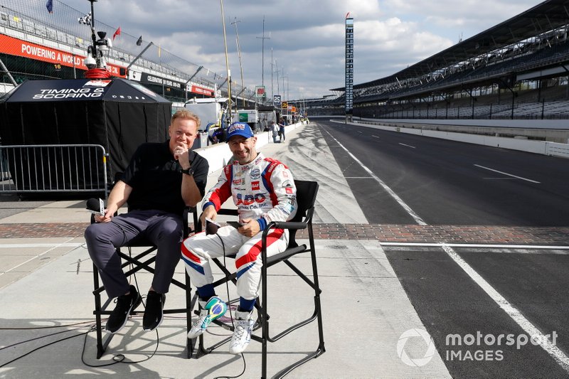 Dave Furst con Tony Kanaan, A.J. Foyt Enterprises Chevrolet