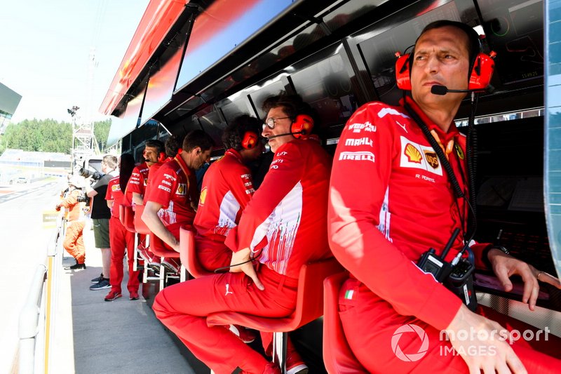 Pit wall Ferrari