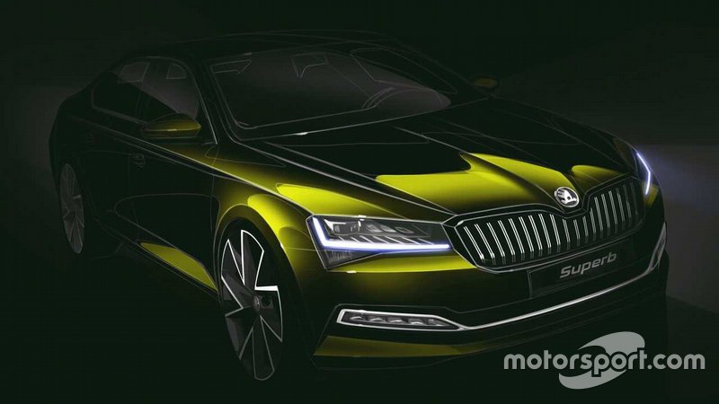 Тізер Skoda Superb