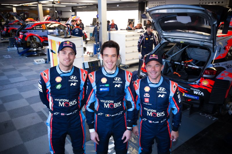 Andreas Mikkelsen, Hyundai Shell Mobis WRT, Thierry Neuville, Hyundai Shell Mobis WRT, Sébastien Loeb, Hyundai Shell Mobis WRT