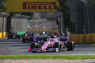 Lance Stroll, Racing Point RP19, Carlos Sainz Jr., McLaren MCL34, Daniil Kvyat, Toro Rosso STR14