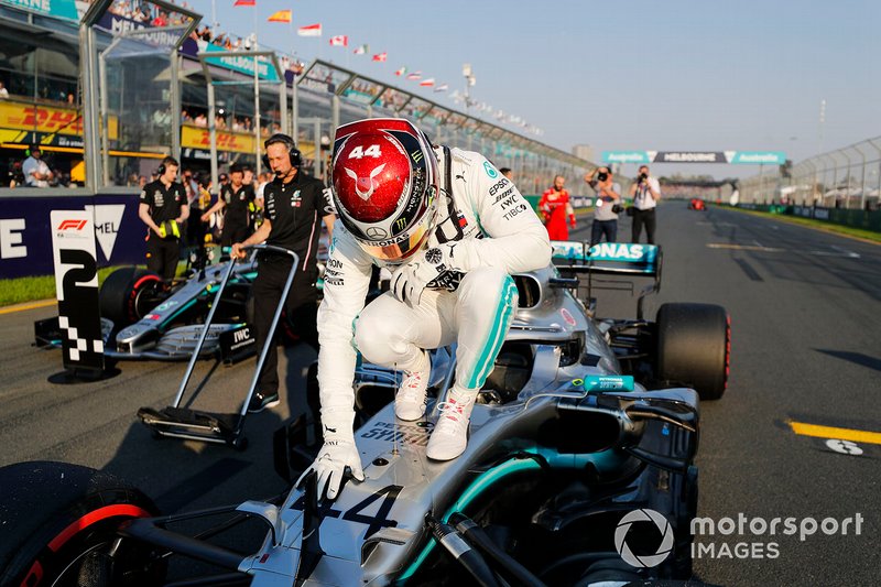 El poleman Lewis Hamilton, Mercedes AMG F1