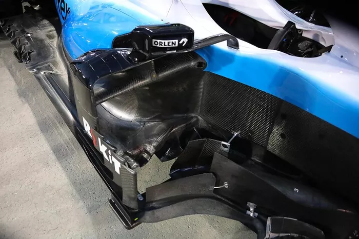 Detalhe técnico da Williams