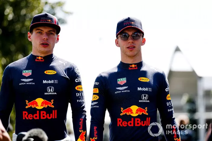 Max Verstappen, Red Bull Racing y Pierre Gasly, Red Bull Racing