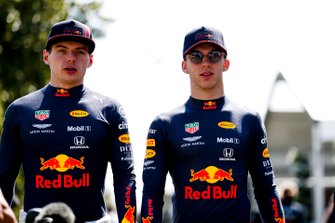 Max Verstappen, Red Bull Racing and Pierre Gasly, Red Bull Racing