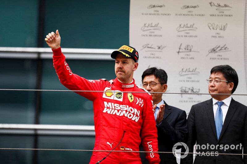 Sebastian Vettel foi o terceiro colocado