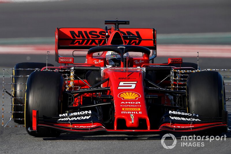 Ferrari SF90 with aerodynamic sensors