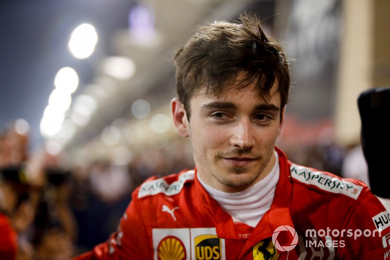 Charles Leclerc, Ferrari, 3° classificato, dopo la gara