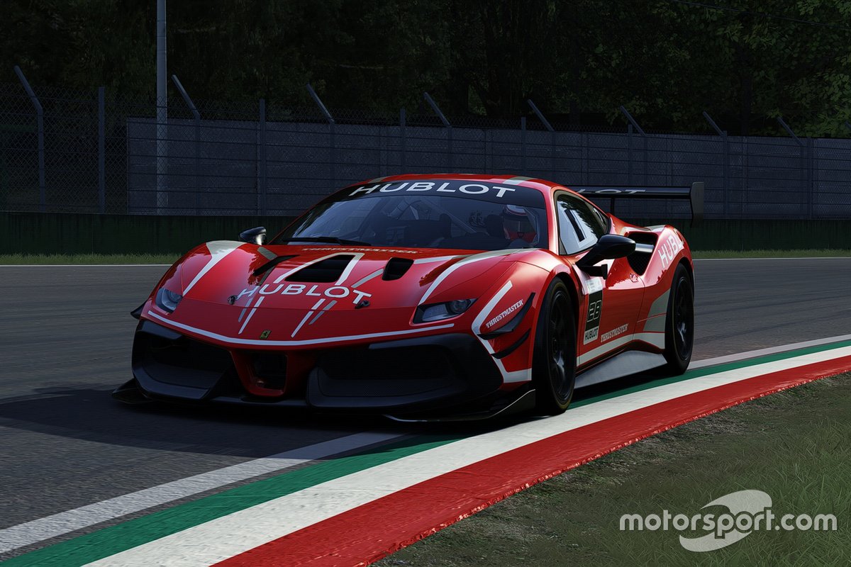 Ferrari 488 Challenge Evo в виртуальных гонках