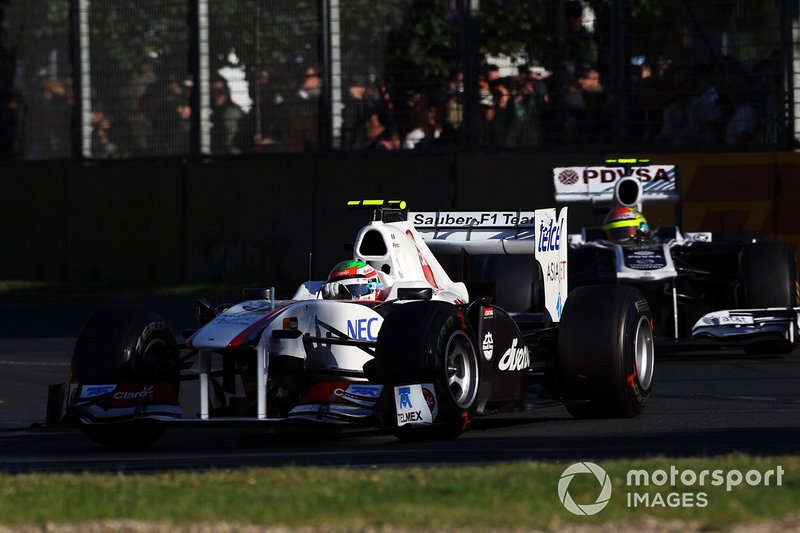 Sergio Perez, Sauber C30 et Pastor Maldonado, Williams FW33