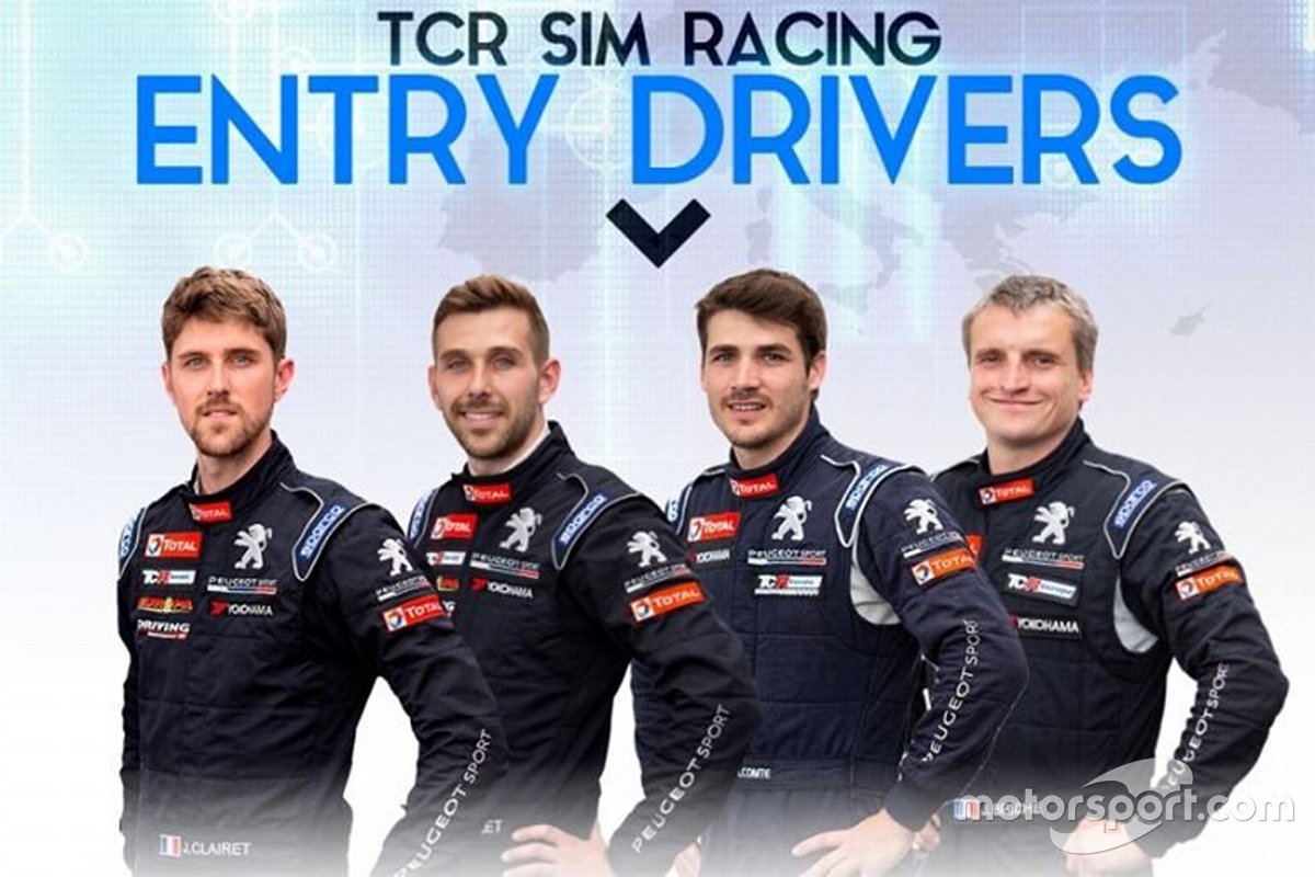 Jimmy Clairet, Teddy Clairet, Aurélien Comte, Julien Brichè, TCR SIM Racing