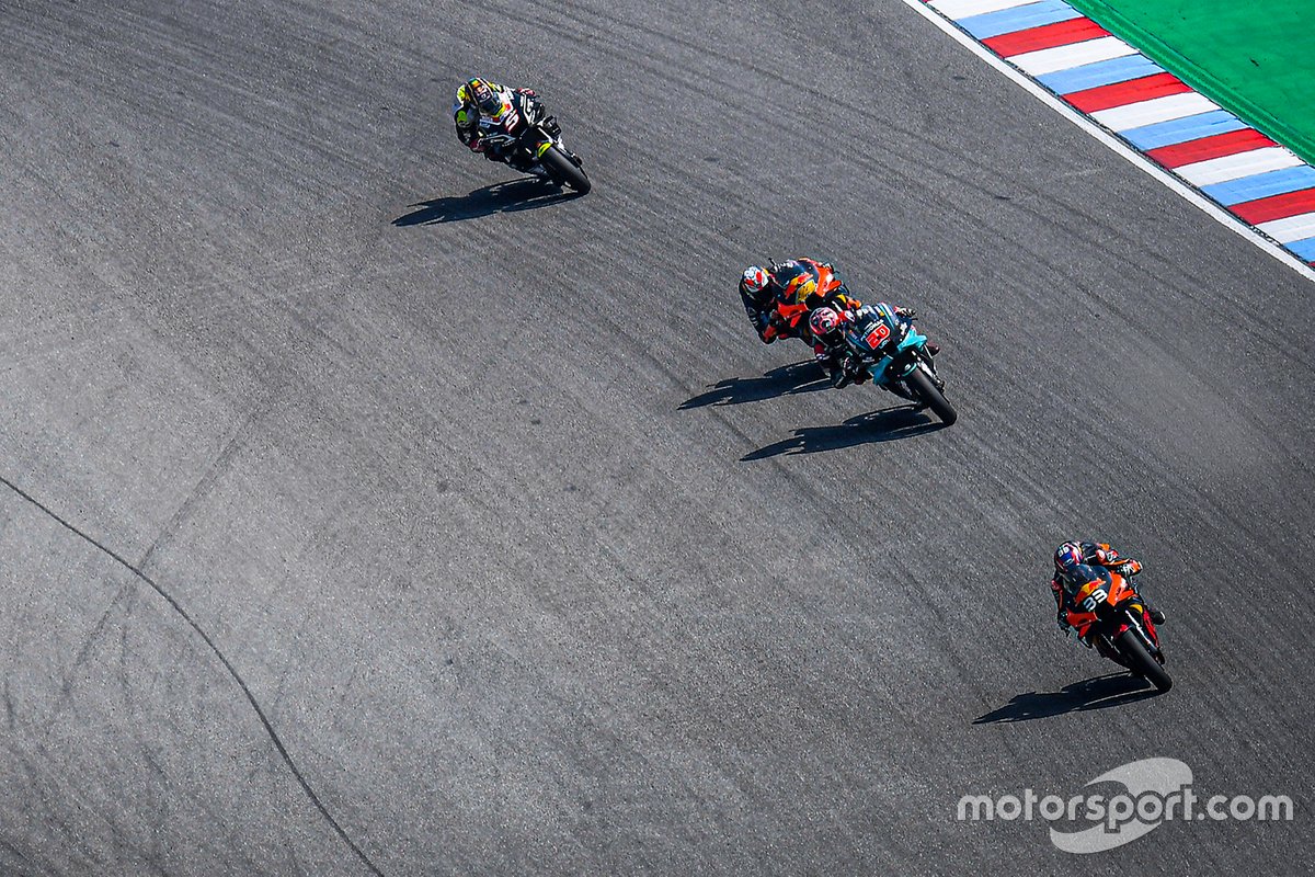 Brad Binder, Red Bull KTM Factory Racing, Fabio Quartararo, Petronas Yamaha SRT, Pol Espargaro, Red Bull KTM Factory Racing, Johann Zarco, Avintia Racing
