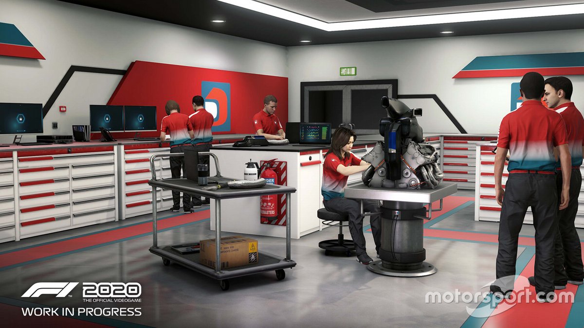 Capture d'écran du mode My Team dans F1 2020