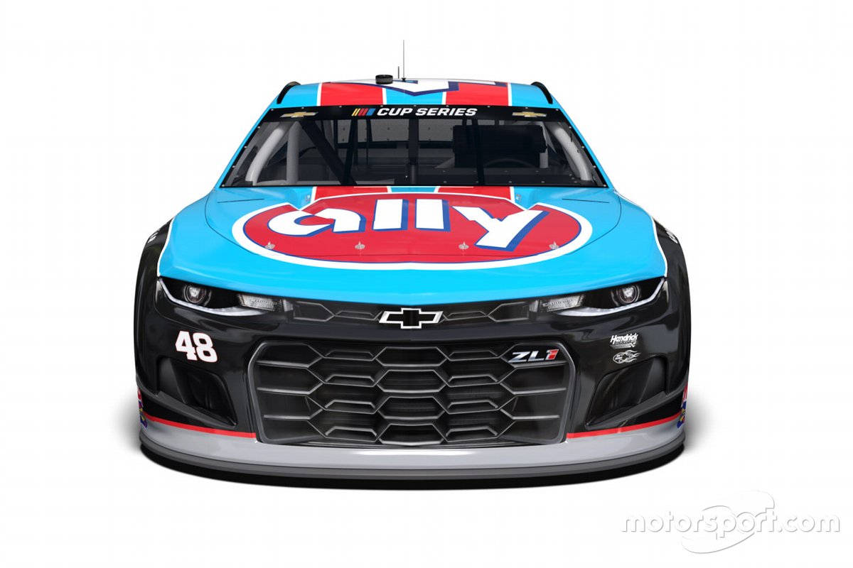 Jimmie Johnson Ally throwback livery