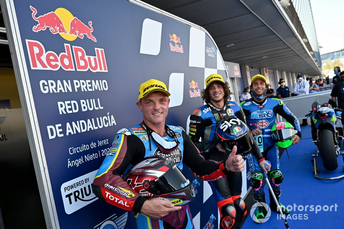 Sam Lowes, Marc VDS Racing, Marco Bezzecchi, Sky Racing Team VR46, Enea Bastianini, Italtrans Racing TeamMoto2