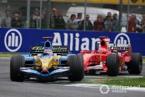 Fernando Alonso, Renault R25, Michael Schumacher, Ferrari F2005
