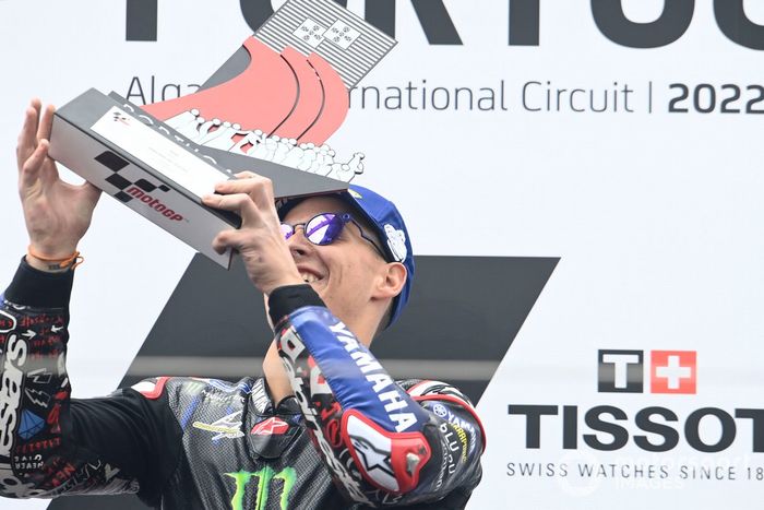 Podio: ganador Fabio Quartararo, Yamaha Factory Racing