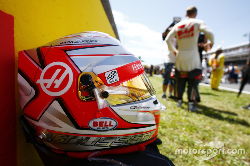 The helmet of Kevin Magnussen, Haas F1 Team