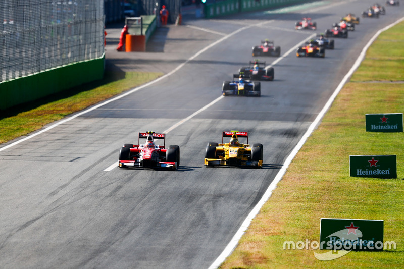 Antonio Fuoco, PREMA Powerteam and Sean Gelael, Pertamina Arden