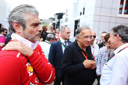 Maurizio Arrivabene, Team Principal, Ferrari, Sergio Marchionne, Chief Executive Officer, Fiat Chrysler and Chairman, Ferrari