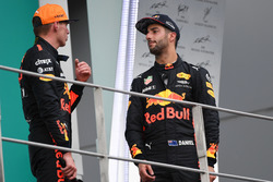 Max Verstappen, Red Bull Racing e Daniel Ricciardo, Red Bull Racing sul podio