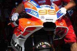 Neue Verkleidung am Bike von Jorge Lorenzo, Ducati Team