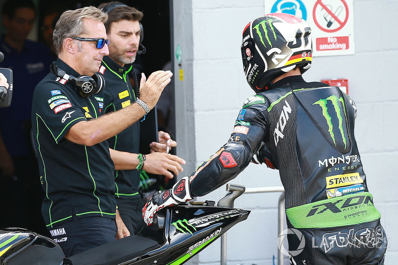 Hervé Poncharal, director de Monster Yamaha Tech 3 Team, Jonas Folger, Monster Yamaha Tech 3