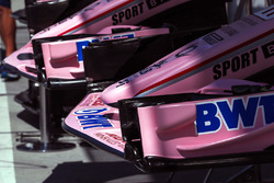 Le nez et l'aileron avant de la Force India VJM10