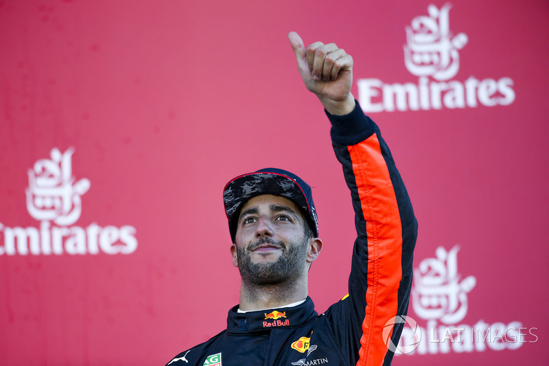Daniel Ricciardo: 16 terceros puestos